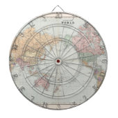 Oude kaart van de wereld dartbord (Voorkant)