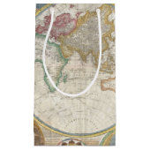 Oude kaart van de wereld klein cadeauzakje (Voorkant)