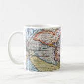 Oude kaart van de wereld koffiemok (Links)