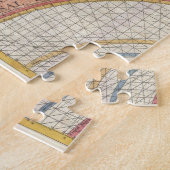 Oude kaart van de wereld legpuzzel (Zijkant)