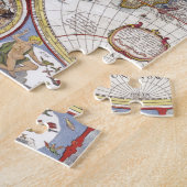 Oude kaart van de wereld legpuzzel (Zijkant)