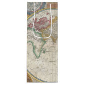 Oude kaart van de wereld wijn cadeautas (Voorkant)