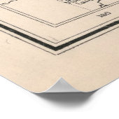 Oude kaart van de wereldvaluta (1907) poster (Hoek)