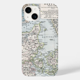 Oude kaart van Denemarken, Danmark in het Deens, 1 Case-Mate iPhone Case