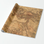 Oude kaart van Europa Cadeaupapier (Uitgerold)