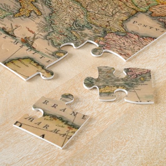 Oude kaart van Europa Legpuzzel (Zijkant)