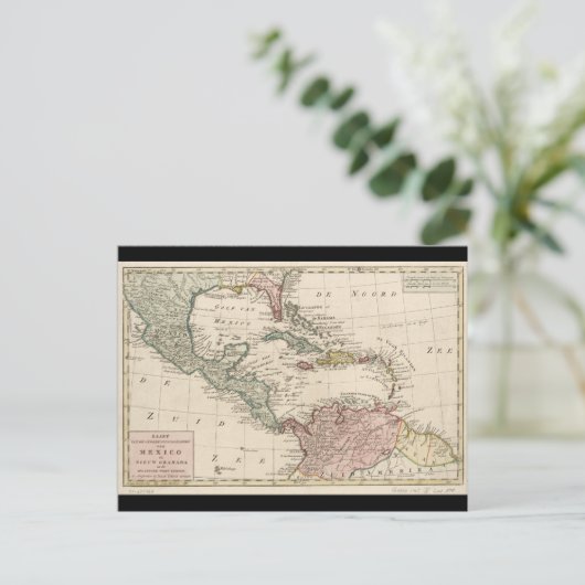 Oude kaart van het Caribisch gebied (1765) (Staand voorkant)