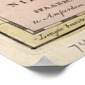 Oude kaart van het Caribisch gebied (1765) Poster (Hoek)