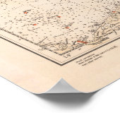 Oude kaart van het Oostzeegebied (1923) Poster (Hoek)