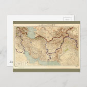 Oude kaart van Iran en Afghanistan in het Japans ( (Voorkant / Achterkant)