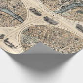 Oude kaart van Londen Cadeaupapier (Hoek)