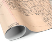 Oude kaart van Napa CA (1879) Cadeaupapier (Rol Hoek)