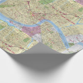 Oude  kaart van New Orleans Cadeaupapier (Hoek)