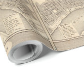 Oude  kaart van New Orleans Cadeaupapier (Rol Hoek)