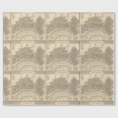 Oude  kaart van New Orleans Cadeaupapier (Vlak)