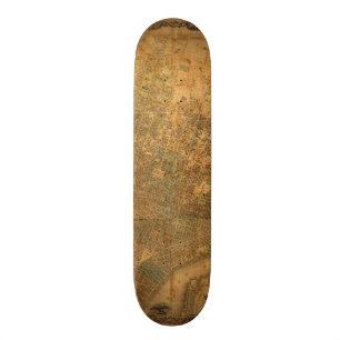 Oude kaart van New York City in 1852 Persoonlijk Skateboard
