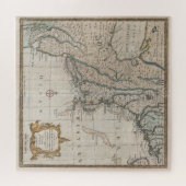 Oude kaart van Noordoost-VS Legpuzzel (Horizontaal)