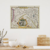 Oude kaart van 'Paradise' Poster (Keuken)