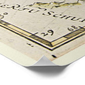 Oude kaart van 'Paradise' Poster (Hoek)