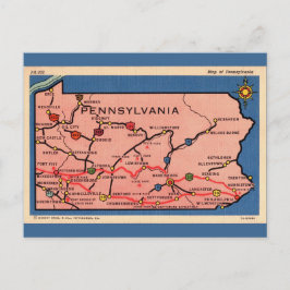 Oude kaart van Pennsylvania 