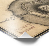 Oude kaart van Philadelphia Pennsylvania uit 1796 Foto Afdruk (Hoek)