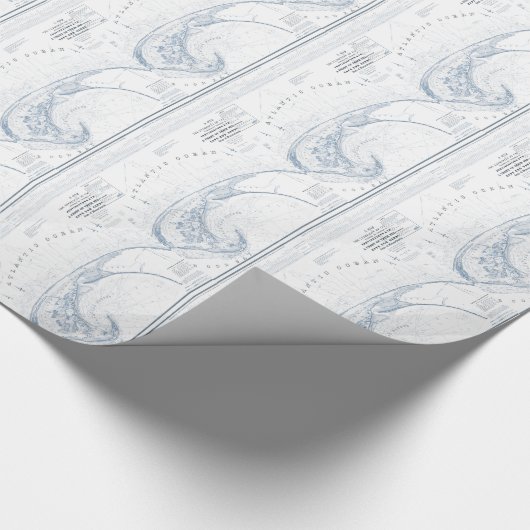 Oude kaart van provincetown Cape Cod Cadeaupapier (Hoek)