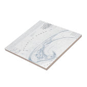 Oude kaart van provincetown Cape Cod Tegeltje (Zijkant)