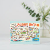 Oude kaart van Puerto Rico (Staand voorkant)