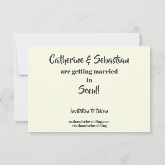 Oude kaart van Seoul, Zuid-Korea (Achterkant)