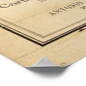 Oude kaart van Sicilië vanaf 1900 (carta Sicilia) Poster (Hoek)