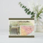Oude kaart van South Carolina (Staand voorkant)