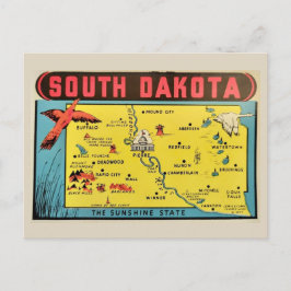 Oude kaart van South Dakota