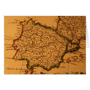 Oude kaart van Spanje