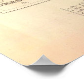 Oude kaart van steden in Midden- en Noord-Duitslan Poster (Hoek)