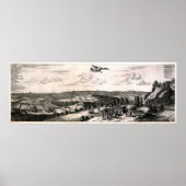 Oude kaart van Tokio (Edo) Poster (Voorkant)