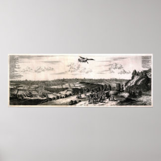 Oude kaart van Tokio (Edo) Poster