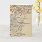 Oude kaart van Venetië Italië (Gele Bloem)