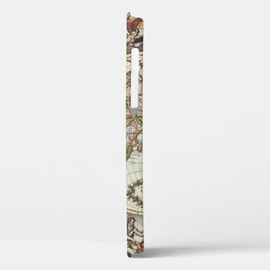 Oude kaart van wereldhalfronden. Creëer door Frede Case-Mate iPhone Case (Achterkant / Links)