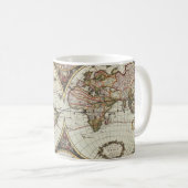 Oude kaart van wereldhalfronden. Creëer door Frede Koffiemok (Voorkant rechts)