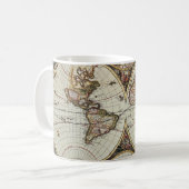 Oude kaart van wereldhalfronden. Creëer door Frede Koffiemok (Voorkant links)