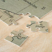 Oude kaart van Zweden, Denemarken en Noorwegen Legpuzzel (Zijkant)