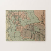 Oude kaart van Zweden, Denemarken en Noorwegen Legpuzzel (Horizontaal)