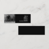 Oude kaarten met biometrische profielen mini visitekaartje (Voorkant / Achterkant)