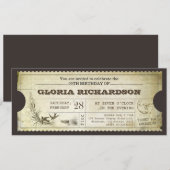 OUDE  KAARTJES VERJAARDAGSFEESTJE KAART (Voorkant / Achterkant)