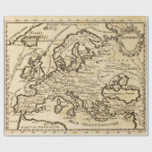 Oude  kaartpartij die papier verpakt (Vlak)