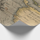 Oude kaartpatroon cadeaupapier (Hoek)