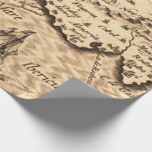 Oude kaartpatroon cadeaupapier (Hoek)