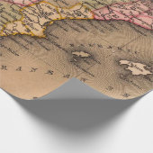 Oude kaartpatroon cadeaupapier (Hoek)