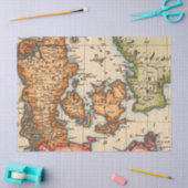 Oude Kaartserie 1 Ontwerp 10 Tissuepapier (Craft)