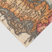 Oude Kaartserie 1 Ontwerp 10 Tissuepapier (Detail)